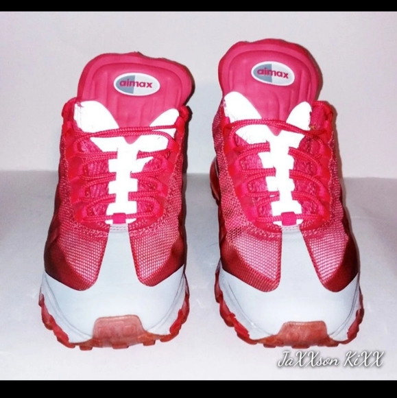 Nike AIR MAX 95 360 GS 'SPARK PINK STEALTH'. Size 7y - Picture 2 of 10